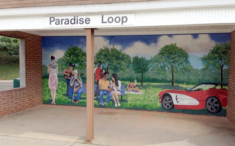 Paradise Bus Shelter Mural